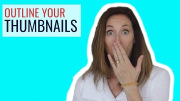 How to outline a picture for Youtube thumbnails