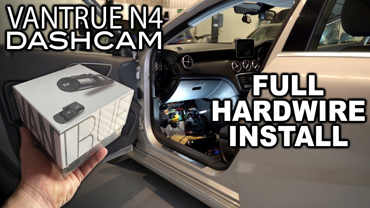 Vantrue N4 Dash Cam  Full Hardwire Install 