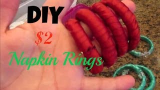 DIY Napkin Rings { Cheap & Easy }