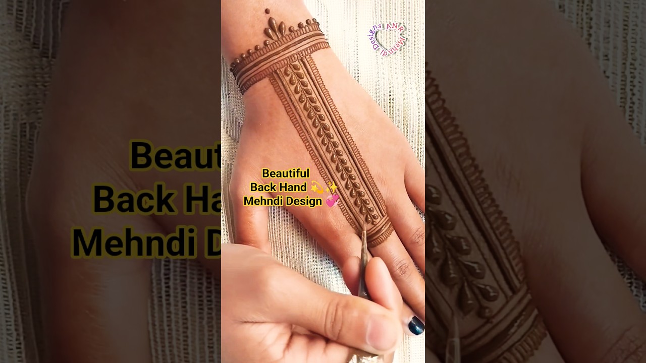 Trending Back Hand Mehndi Design Everyone’s Trying! 🔥 