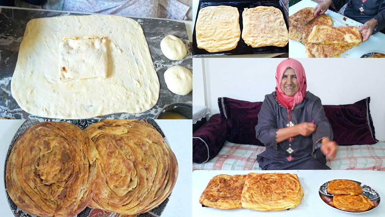 🥟رغايف مالحين🔪في الفرن من الحجم العائلي 👨‍👩‍👧‍👦بشكلين من اعداد الحاجة الروكي👩‍🍳