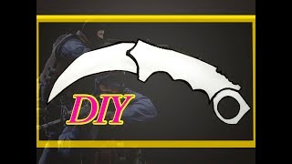 How To Make Carambit Knife From Paper - Carambit Cs Knife Diy