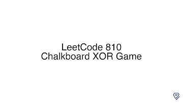 LeetCode 810: Chalkboard XOR Game
