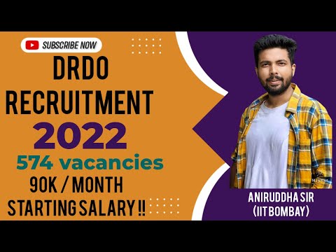 DRDO recruitment 2022 / DRDO scientist b recruitment 2022 / DRDO scientist recruitment / Aniruddha