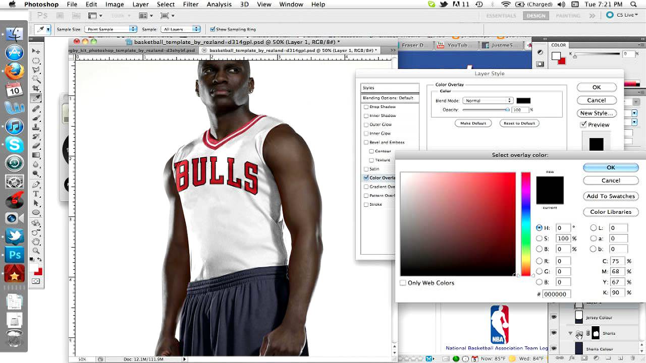 how to make basketball jersey design in photoshop