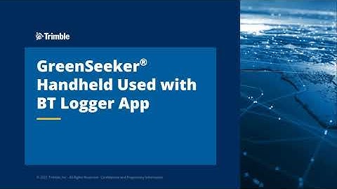 GreenSeeker® Handheld used with BT Logger App