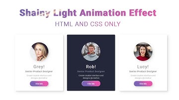Shiny hover Animation effect with html and css || css animation effect
