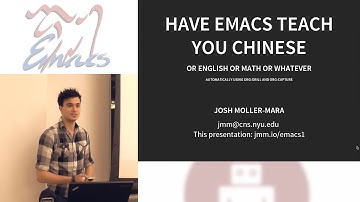 Have Emacs Teach You Chinese