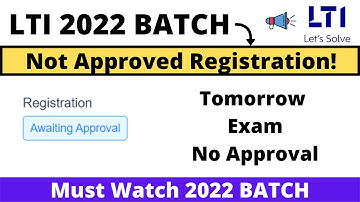 LTI Off-Campus Hiring-2022 | Not Got Approval | Error | Eligibility Criteria | Must Watch 2022 BATCH