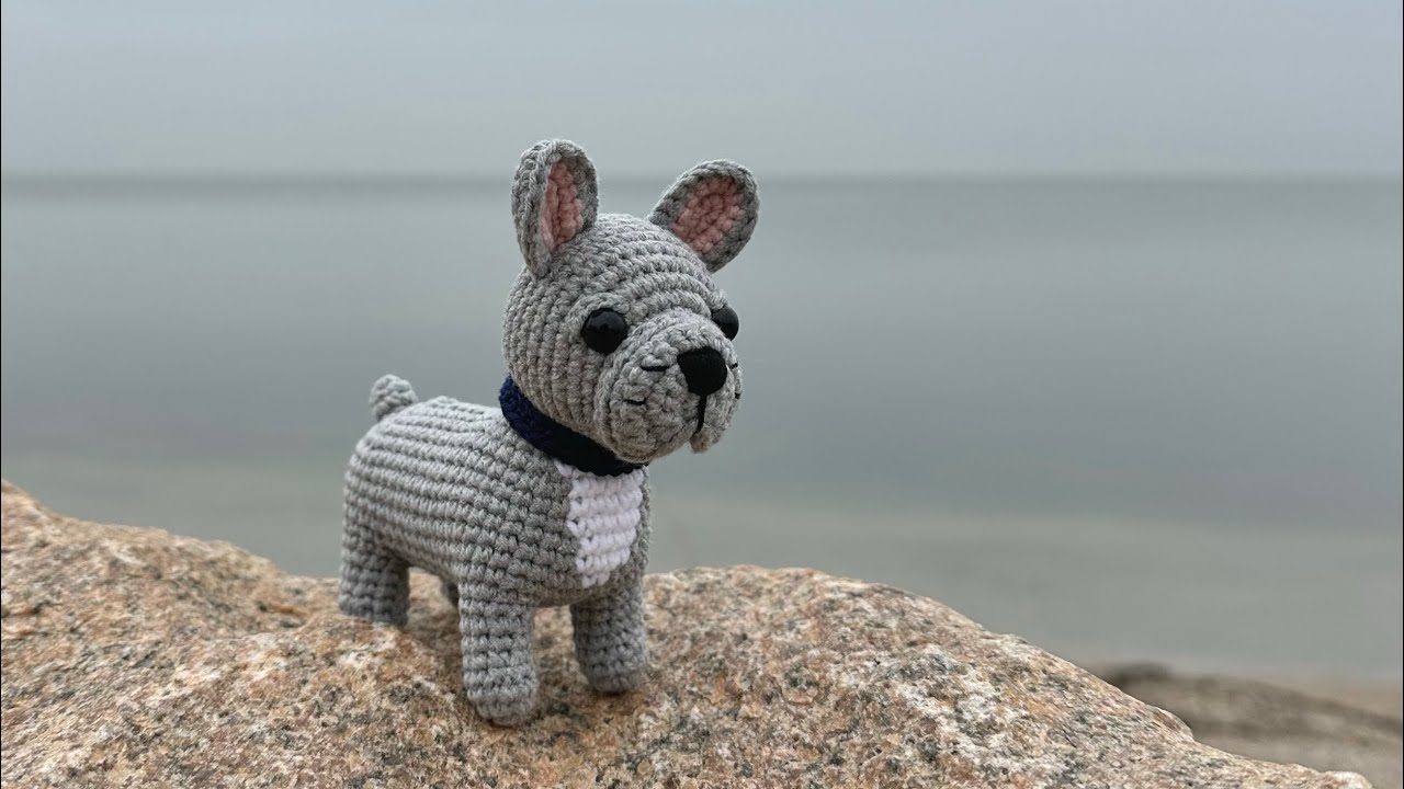 мастер-класс: вязание крючком французского бульдога, часть 1 (лапы, хвост)