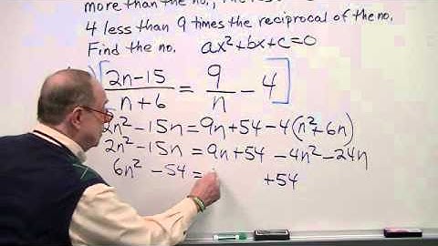 1109 Chap 7.6 Part 2 Solving Word Problem Using Rational Equations