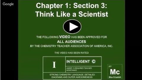 Pearson Chapter 1: Section 3: Thinking Like a Scientist