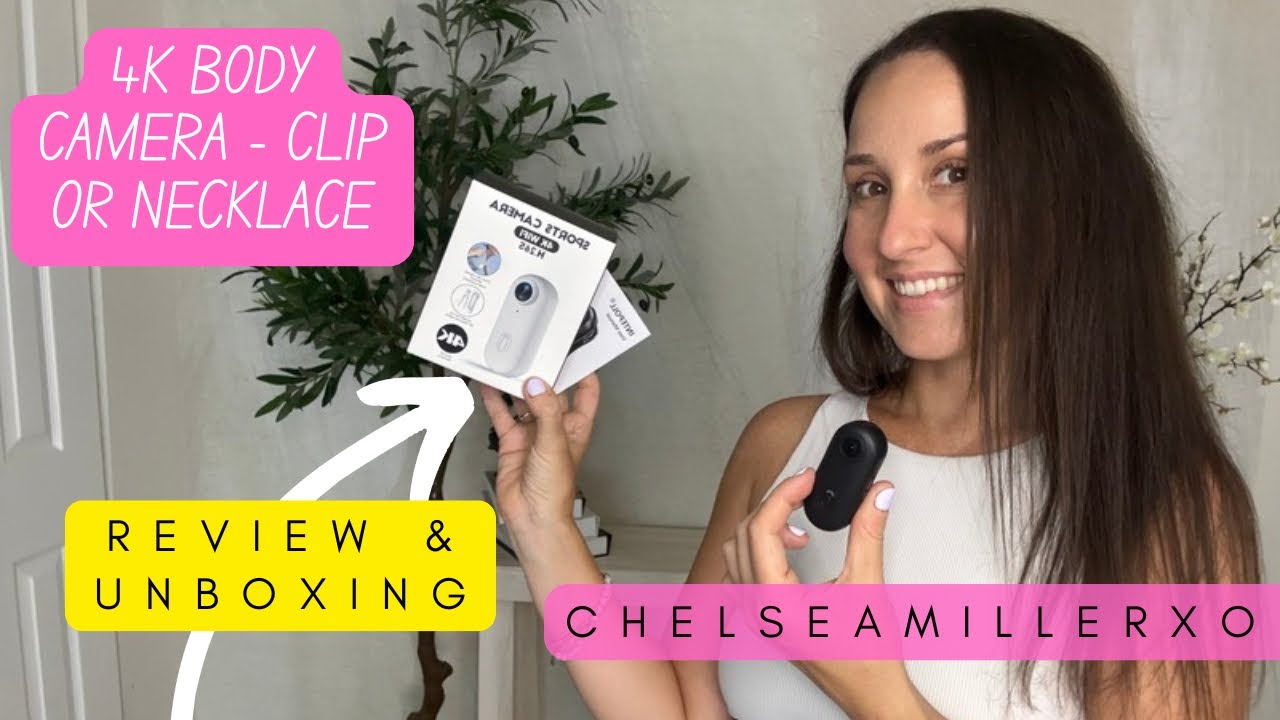 Treklon 4S, Treklon 4S Body Camera, The Snap Cam, Mini Thumb Action Camera, 4KHD/170° Wide Angle