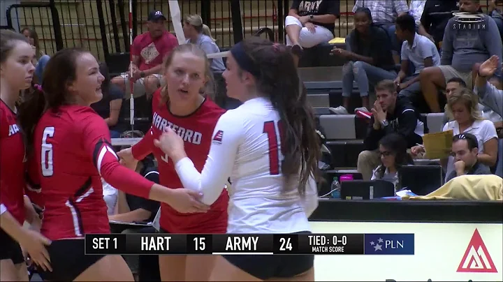 Army Volleyball: Courtney Horace Kill vs. Hartford...