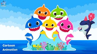 Baby Shark Remix | Cartoon | Baby Shark Poem | Toddler Rhymes | Baby Shark Dance Animation