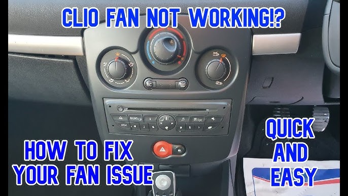 Renault Modus HVAC fan not working and blowing fuse Fault finding and  repair. 