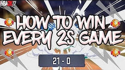 NBA 2K17 MY PARK • HOW TO WIN EVERY 2