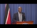 Prime Minister Dr. Keith Rowley's Media Conference On COVID-19 - Saturday May 29th 2021