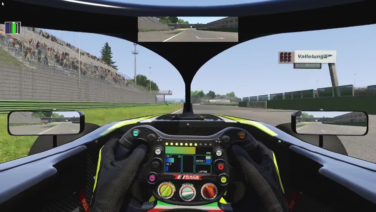 Assetto Corsa Vallelunga Club Circuit Formula RSS 3 V6 - RSS (Dry) (Hotlap + Tel...