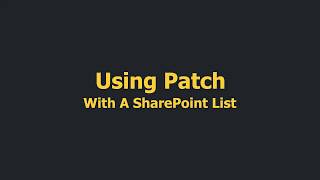 PowerApps Saving to Share Point with Patch
