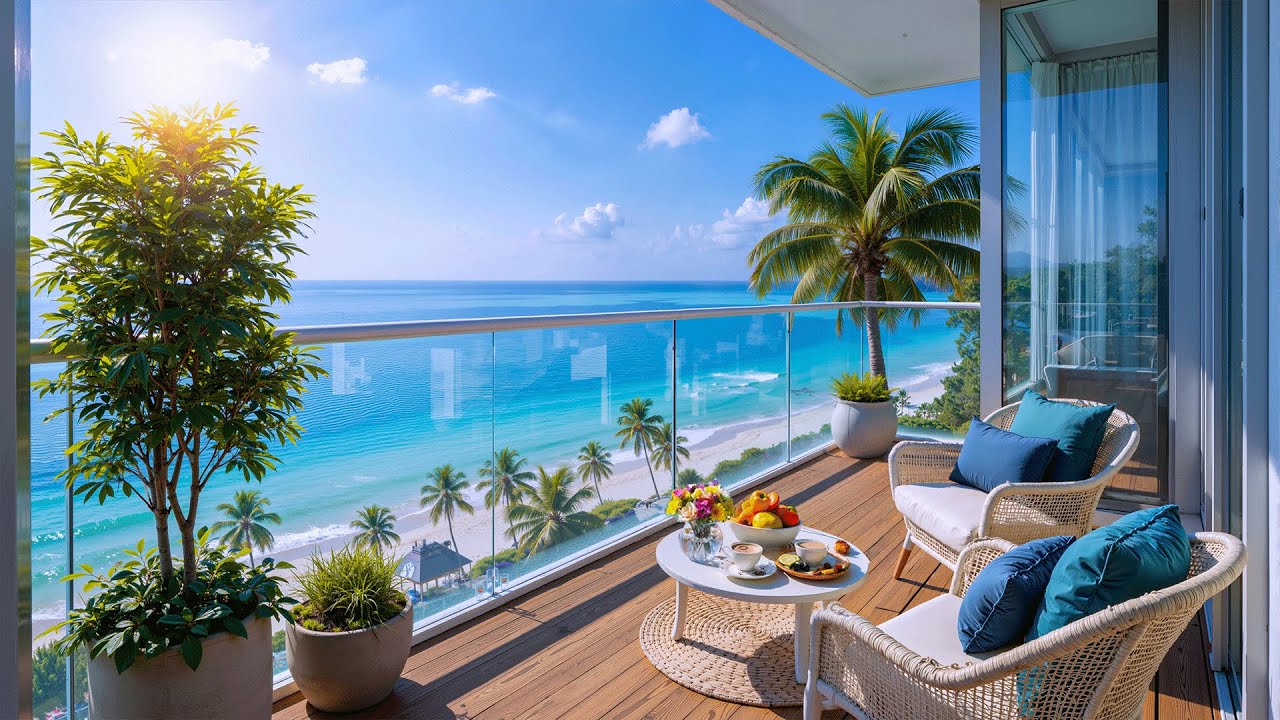 Seaside Balcony Morning Jazz ~ Summer Bossa Nova Jazz & Smooth Sound of Waves for Joyful Mood, Relax Seaside Balcony Morning Jazz ~ Summer Bossa Nova Jazz & Smooth Sound of Waves for Joyful Mood, Relax