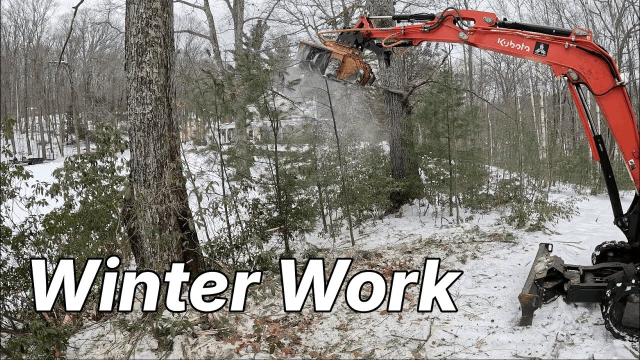 Forestry Mulching in the Snow