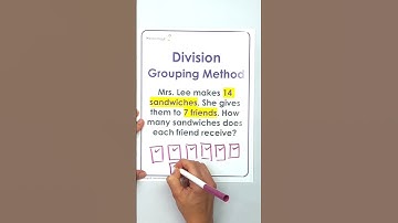 Singapore Math Mini Tutorial - Division By Grouping Word Problem #mathiseasy