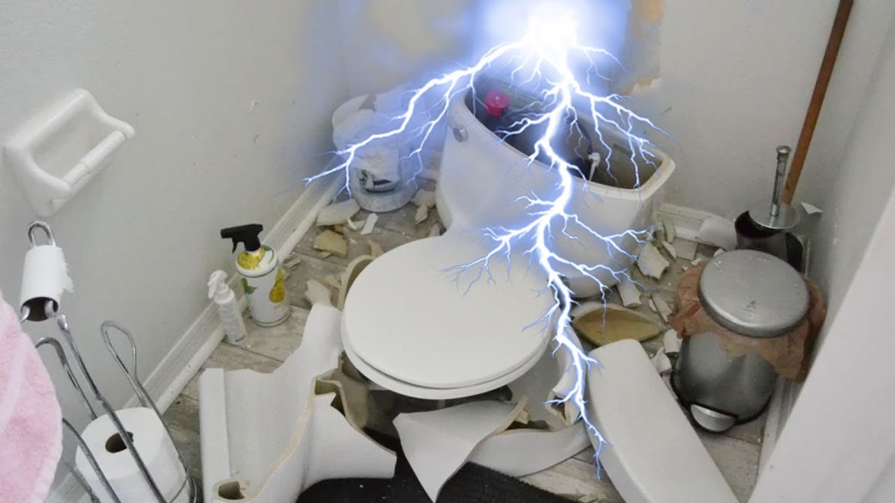 Woman’s Toilet Explodes After Fart Gases Are Ignited By Lightning YouTube