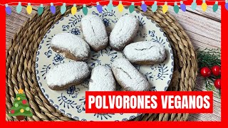 Recetas navideñas POLVORONES VEGANOS