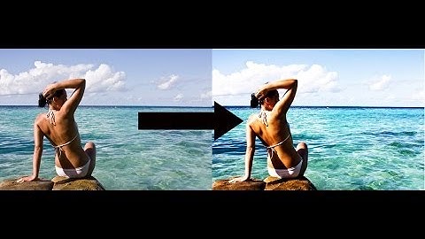 how to improve picture look - better sea effect - Gimp 2.8 tutorial
