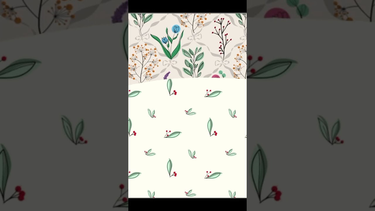 Floral Seamless Pattern Pack | 6 Botanical Digital Papers | Hand-Drawn Aesthetic Patterns