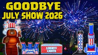 GOODBYE JULY 2026 FIREWORK SHOW IN ROBLOX FIREWORKS PLAYGROUND!