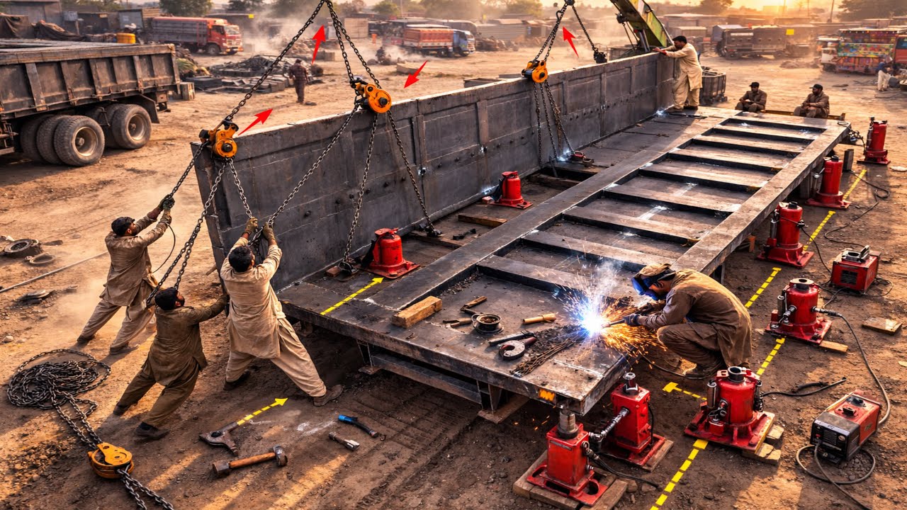 Unbelievable Craftsmanship  22-Wheeler Truck Body Made Without Modern Facilities and Tools || 