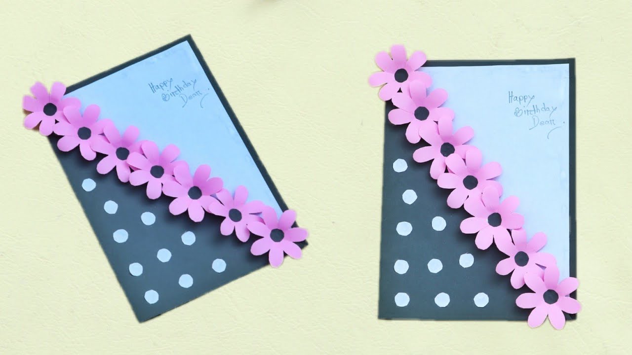 How To Make A Birthday Card With Colour Paper Diy Paper Craft how-to-make-a-birthday-card-with-colour-paper-diy-paper-craft