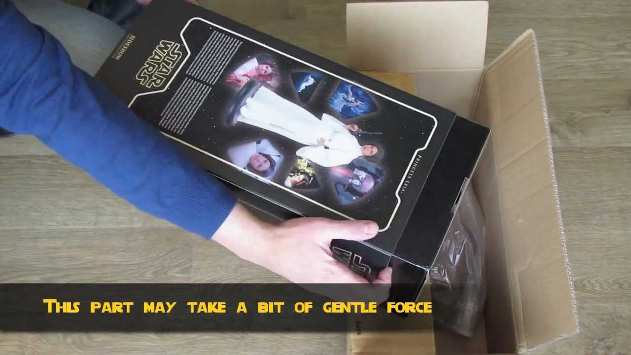 Princess Leia Premium Format figure by Sideshow Collectibles unboxing