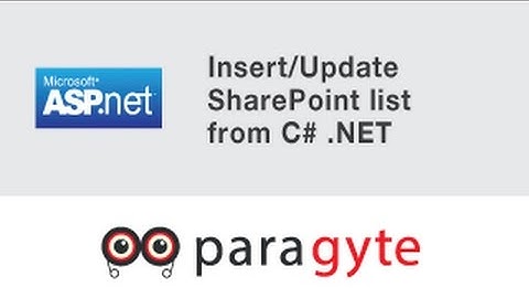 How to Insert/Update sharepoint list from C# .NET?