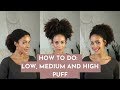 How To Do: Low, Medium and High Puff | SWIRLYCURLY