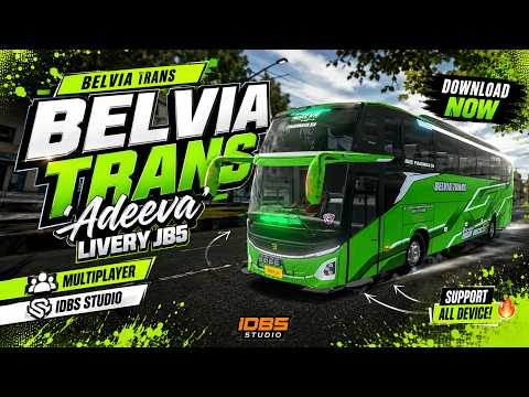Livery Bus - BELVIA TRANS  'ADEEVA'  [JB5] | Livery Game Bus IDBS Studio