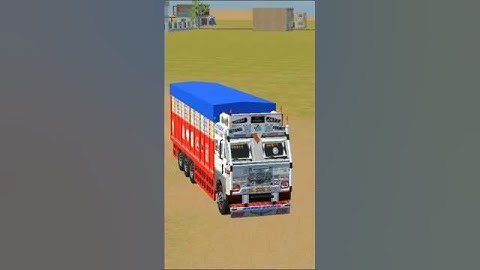 🤩Drive jcb and unloading stone 🔥 from truck in game 🚜 #shortfeed #truck #jcb #tractor #viralshort