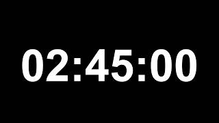 2 Hour 45 Minute Focus Timer (No Music) | Deep Work | Study Session | Countdown Timer | Black Screen