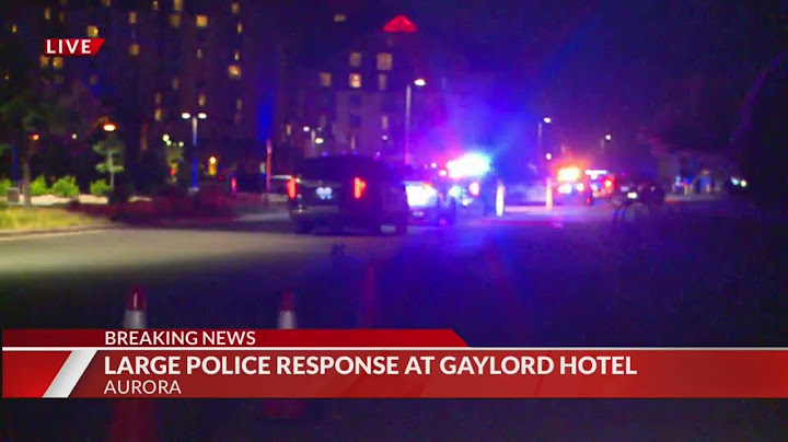 1 in custody, no shots fired: Police respond to Gaylord Rockies Resort Center Wednesday