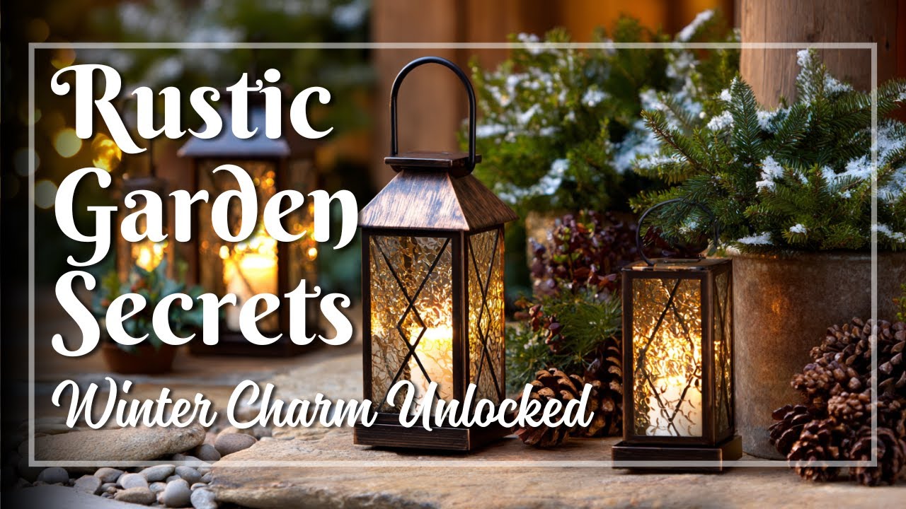 Rustic Winter Garden for Small Yards 🌟 Blending Cozy Simplicity with a Touch of Luxe