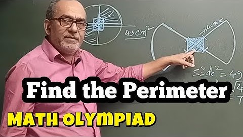 Find the Perimeter - Math Olympiad Math Challenge 