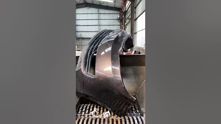Satisfying Shredder Videos, Double Shaft Shredder For Crushing Tyre 177 #Shorts
