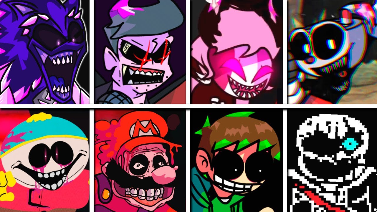 Triple Trouble but everytime it's the Opponent's turn the mod changes - Friday Night Funkin'