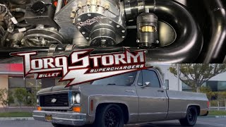 Supercharger! Torq Storm Supercharger install on 1974 C10 Squarebody