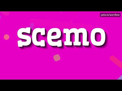 SCEMO - How to say Scemo? - YouTube