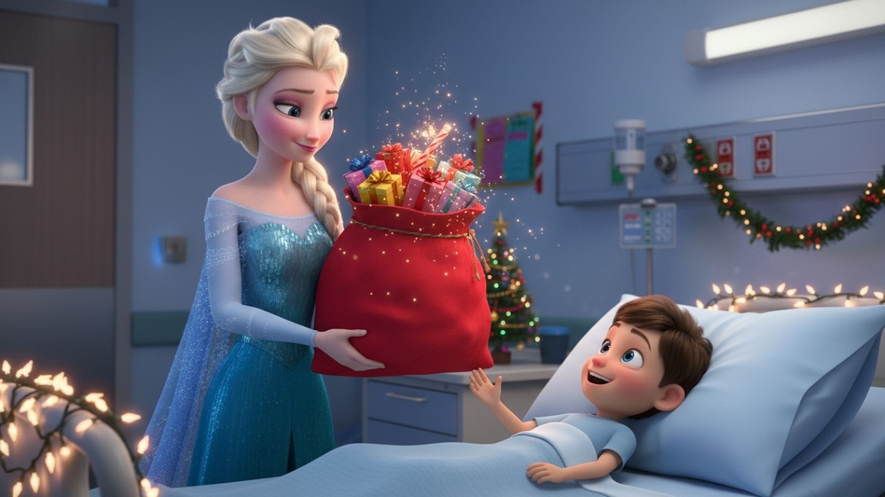 🆕🎵 Рождественское чудо Эльзы: Сюрприз в больнице! | Halon Elsa