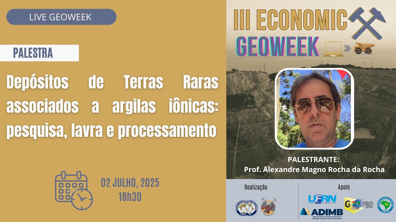 Depósitos de Terras Raras associados a argilas iônicas: pesquisa, lavra e processamento
