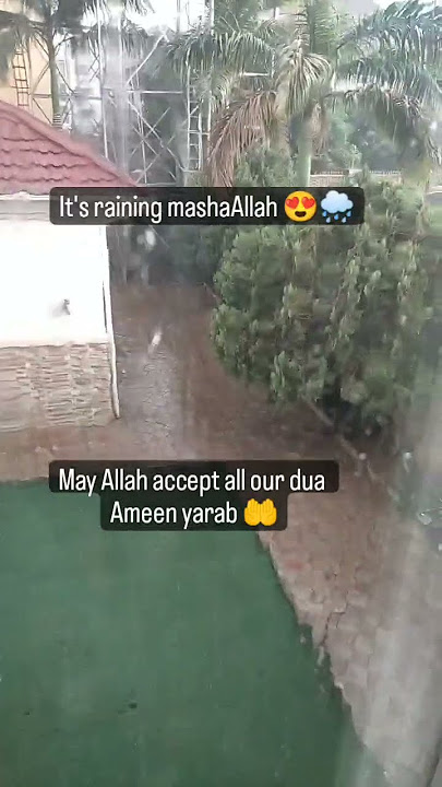 Allahumma Sayyiban Nafi'a - O Allah, make it a. beneficial rain Ameen yarab.#firstrainoftheyear.